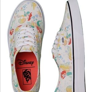 New in box Vans x Disney Ariel authentics